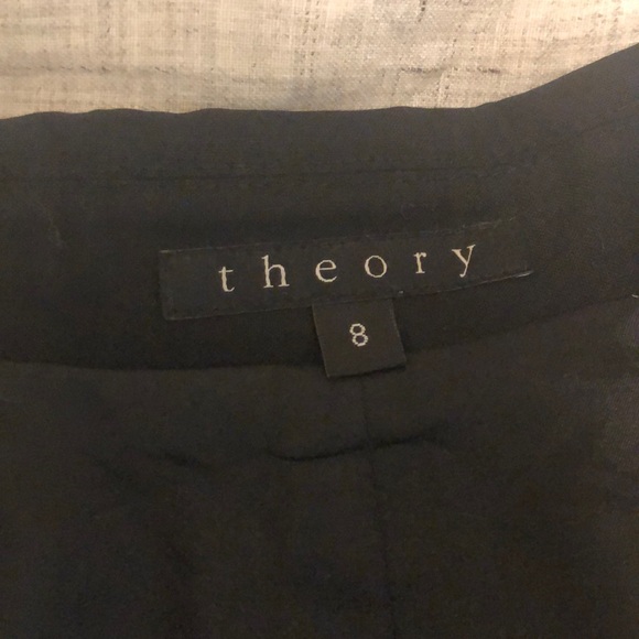 Theory black cropped blazer - Picture 3 of 6